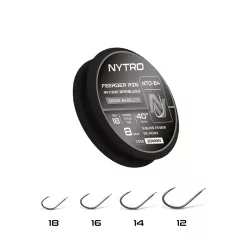   NYTRO NTO4 FINE FEEDER ELŐKÖTÖTT SZAKÁLL NÉLKÜLI ELŐKE 100 CM 18/0,11MM