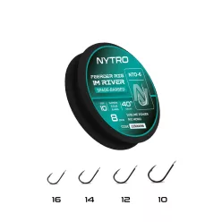   NYTRO NTO6 FEEDER RIVER ELŐKÖTÖTT SZAKÁLLAS ELŐKE 100 CM 16/0,13MM