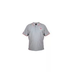 NYTRO LIGHT MARL GREY POLO SHIRT L