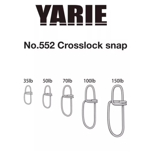 KAPOCS YARIE 552 CROSSLOCK SNAP 150LB