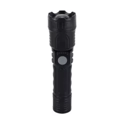   Strühm LED zseblámpa, 5W, 6500K, 300lm, DC 5 V 2,1 A MAX USB-C, IP44, 170x45x45mm, fekete, Lager